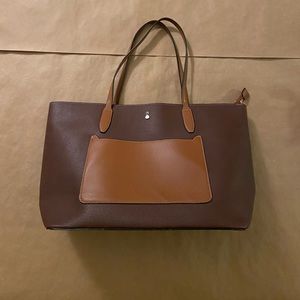 London Fog faux leather tote